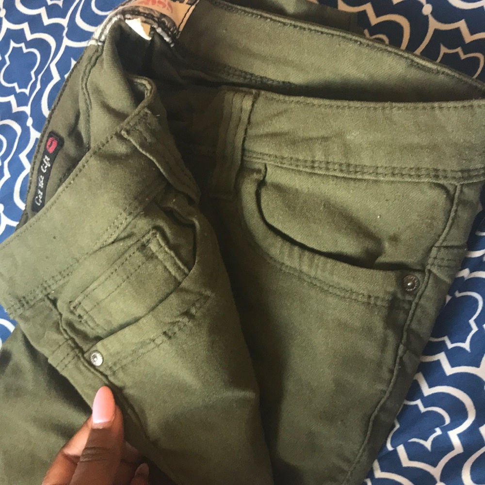 Green jeans